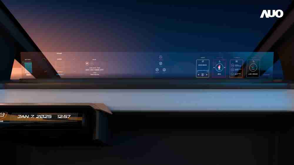 MG电玩无界透明显示接口(Horizon Image Glass)透过车运算方案整合仪表板、、、中控台及副驾显示器，，，，一体式全景呈现，，，提供乘用者清晰的前方视野、、、、行车必要信息与娱乐功能